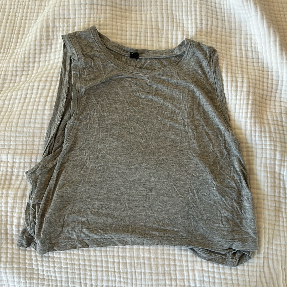 Hey Babe High Neck Tank Top Crop Top